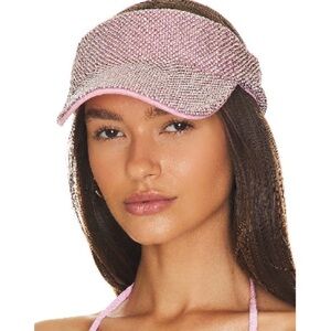 8 other reasons -Rhinestone Visor in Pink